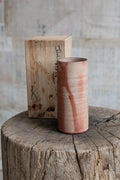 Bizen Ware  Cylindrical Bud Vase - Shigarami-Tsutsu