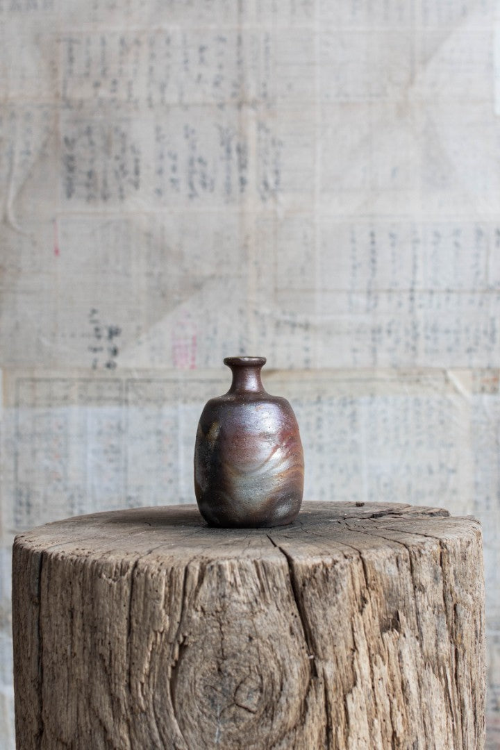 Bizen Ware Tokkuri - Japanese Sake Bottle
