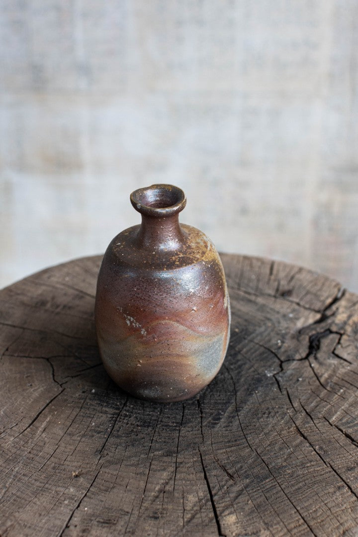 Bizen Ware Tokkuri - Japanese Sake Bottle