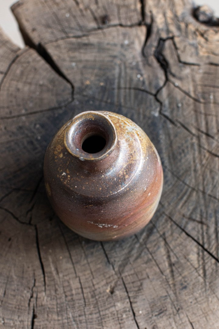 Bizen Ware Tokkuri - Japanese Sake Bottle
