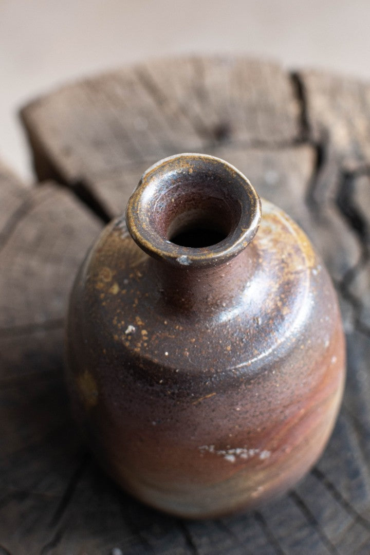 Bizen Ware Tokkuri - Japanese Sake Bottle