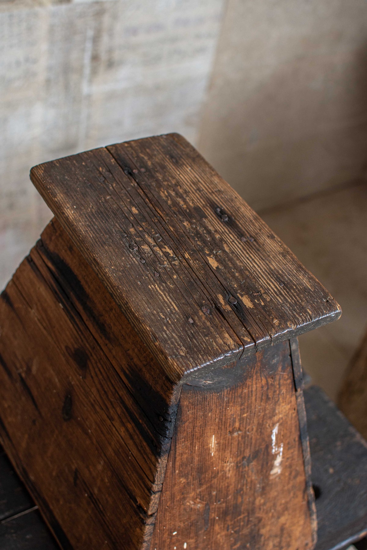 Early 20C Antique Street Vendor's Stool - Meiji Era