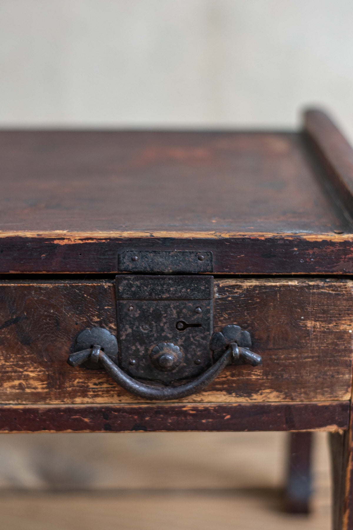 Antique Japanese Lacquered Writing Desk