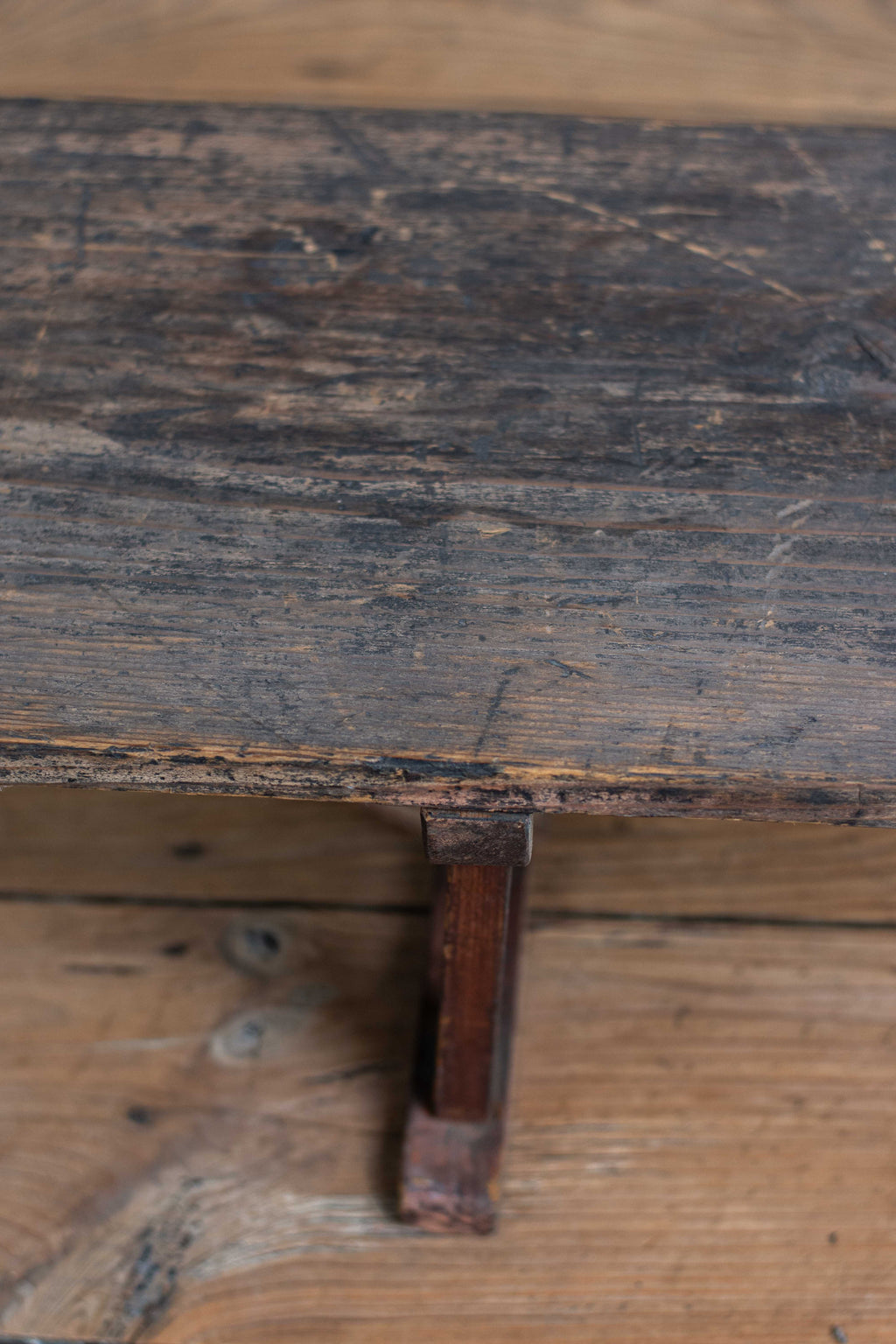 C1900 Antique Japanese Low Bench / Writing Table, Meiji Period