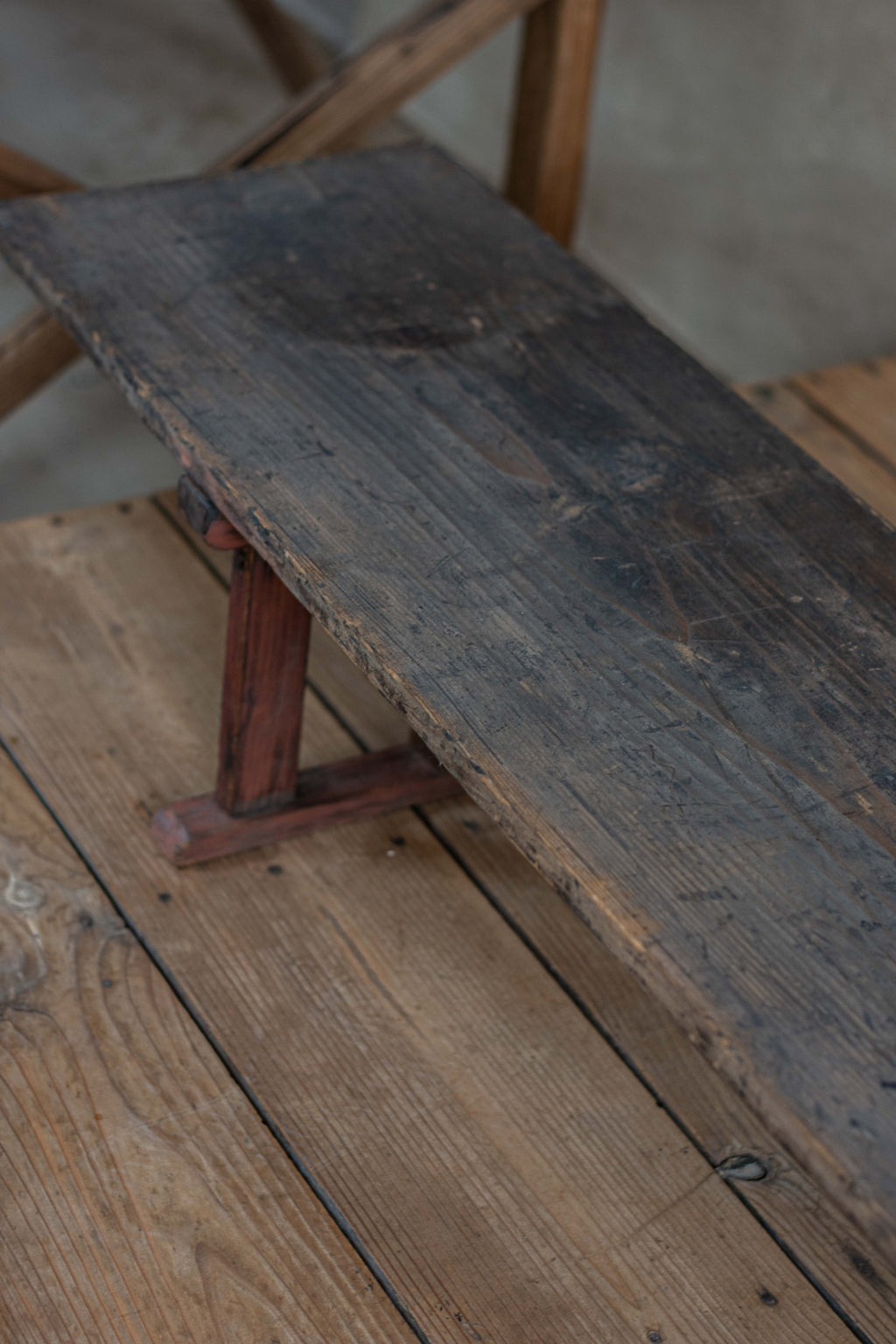 C1900 Antique Japanese Low Bench / Writing Table, Meiji Period