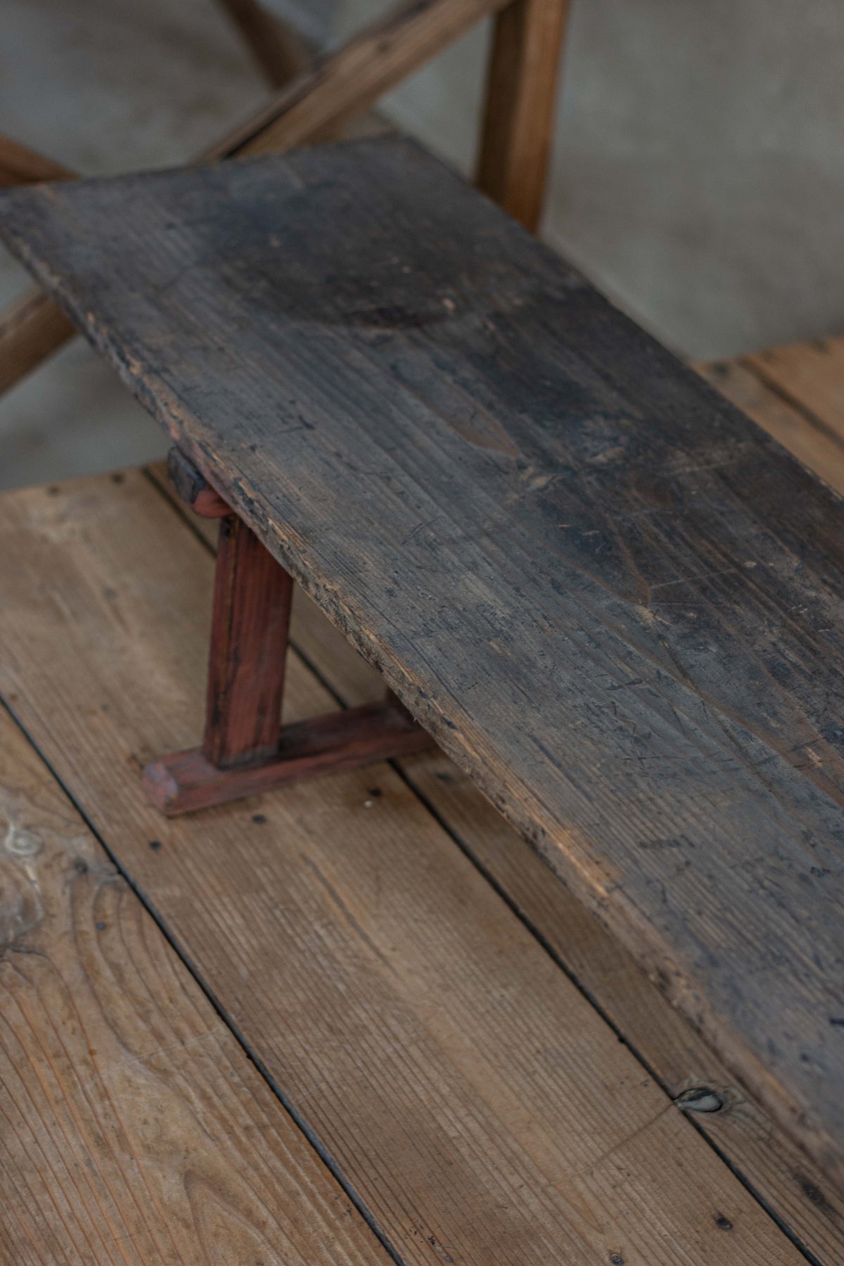 C1900 Antique Japanese Low Bench / Writing Table, Meiji Period