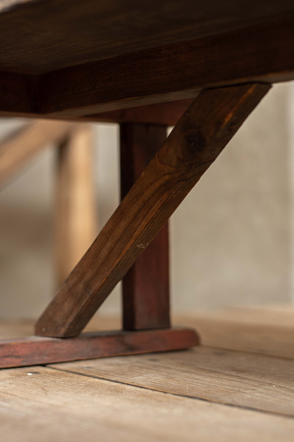 C1900 Antique Japanese Low Bench / Writing Table, Meiji Period