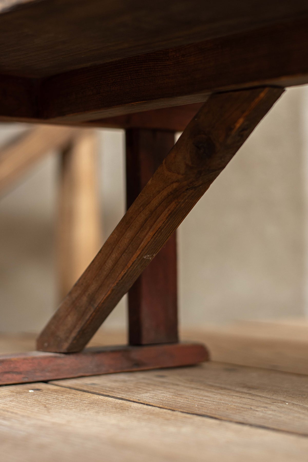 C1900 Antique Japanese Low Bench / Writing Table, Meiji Period