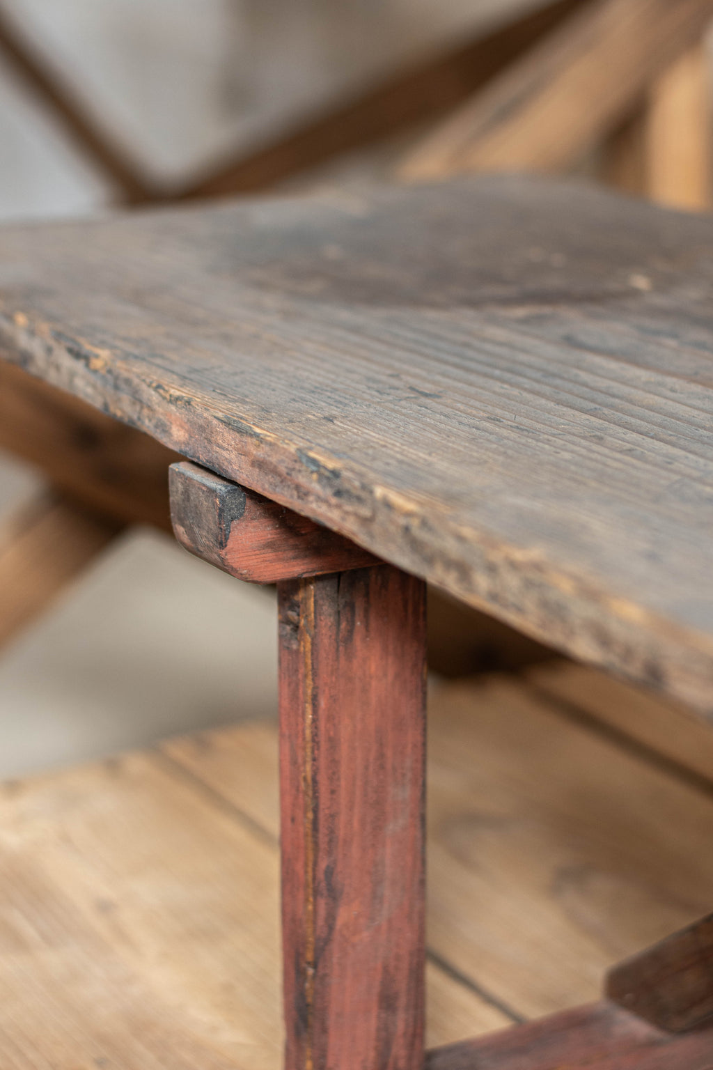 C1900 Antique Japanese Low Bench / Writing Table, Meiji Period