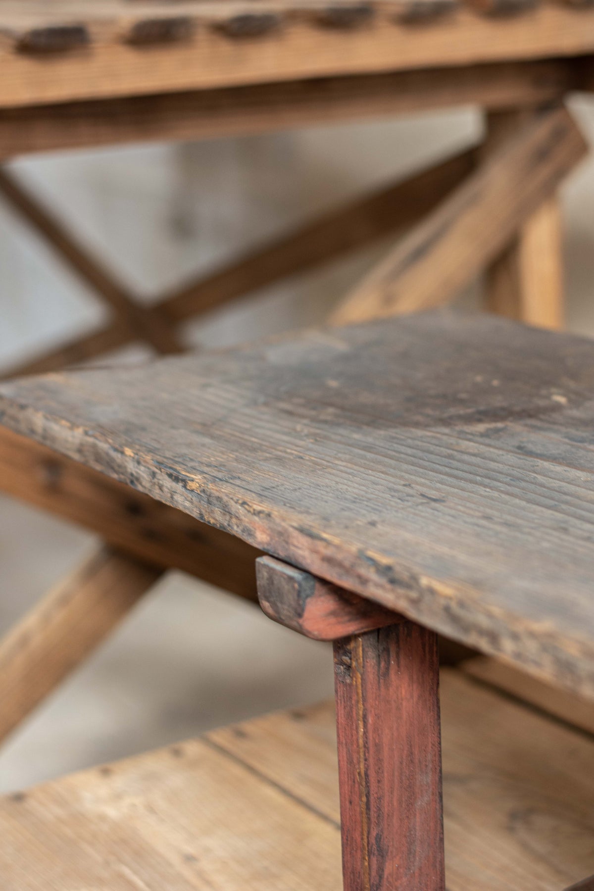 C1900 Antique Japanese Low Bench / Writing Table, Meiji Period