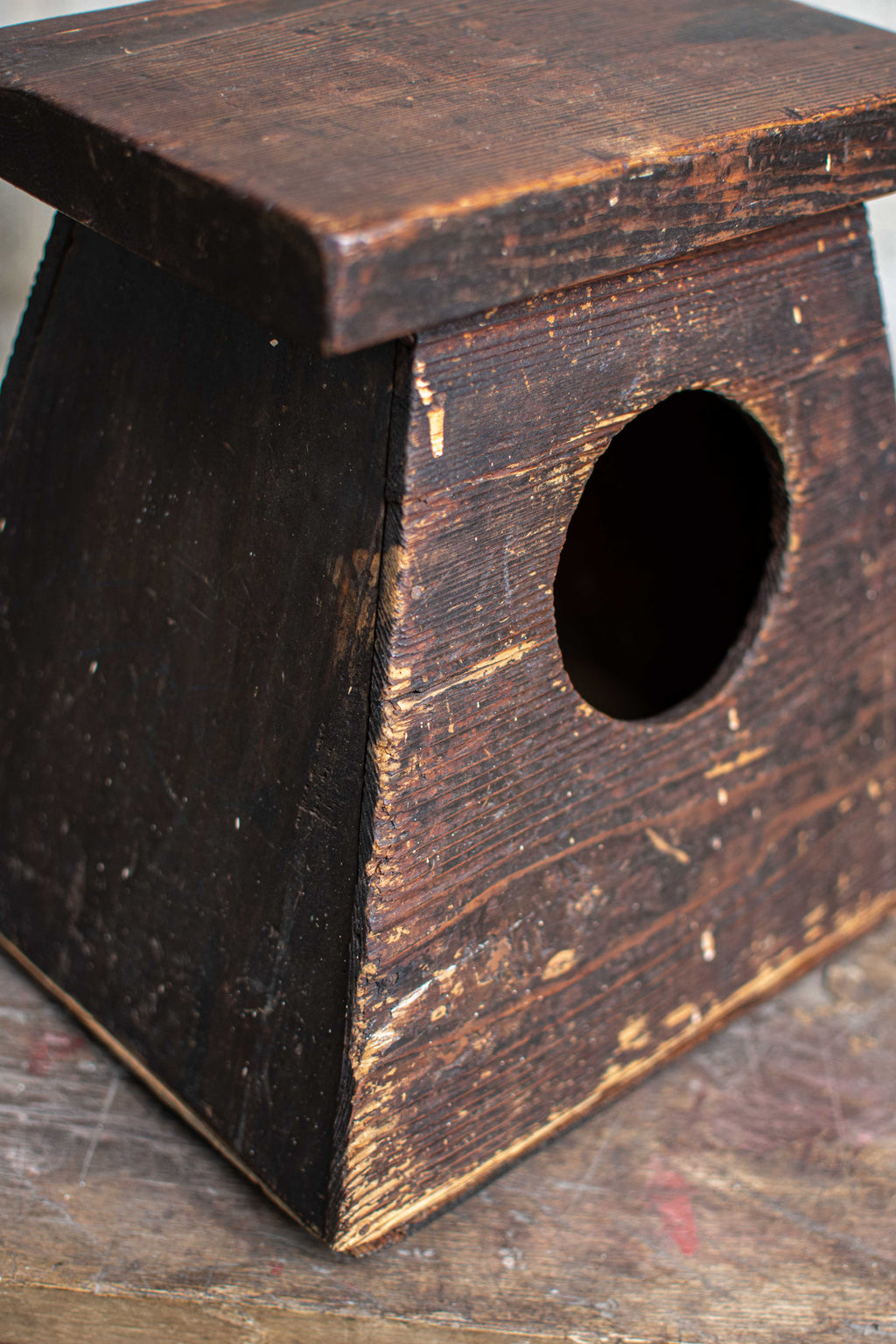 Early 20C Antique Street Vendor's Stool