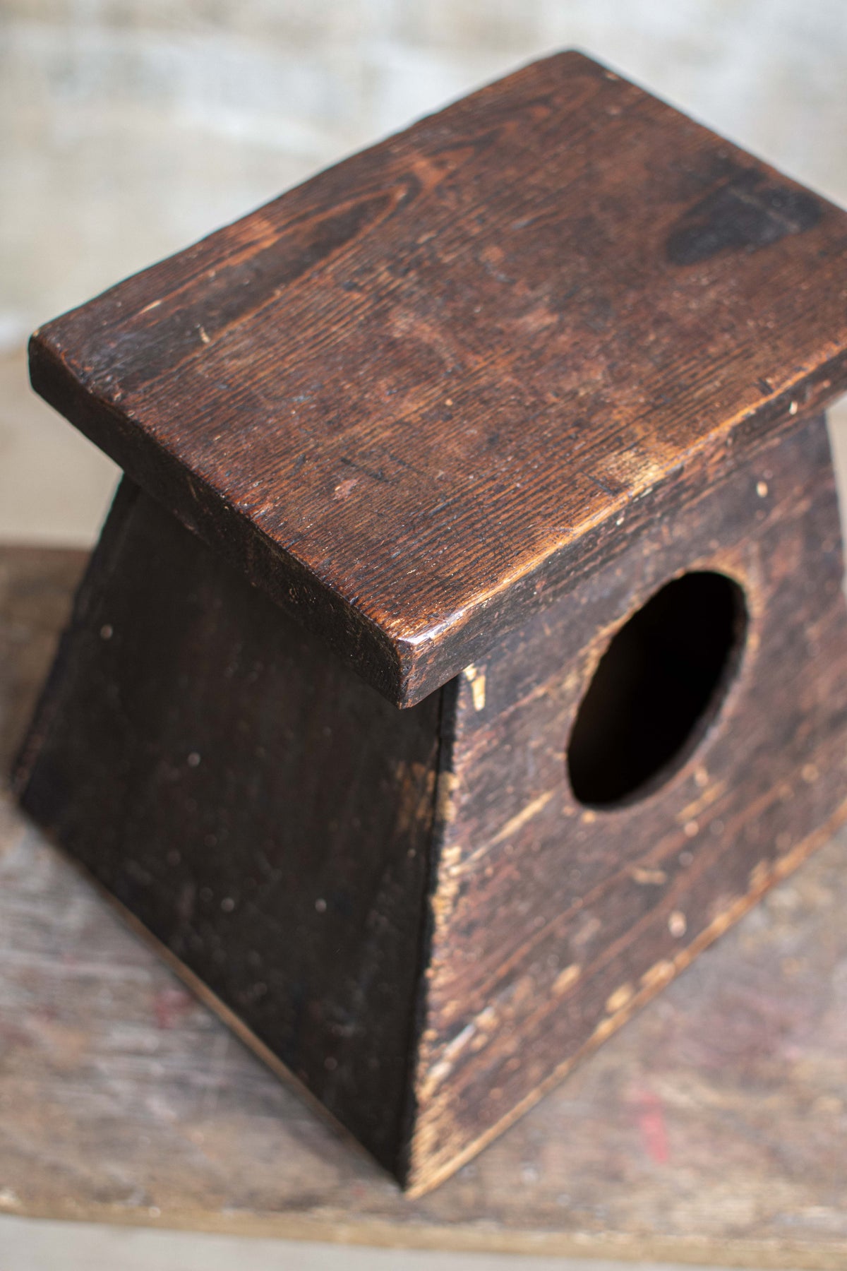 Early 20C Antique Street Vendor's Stool