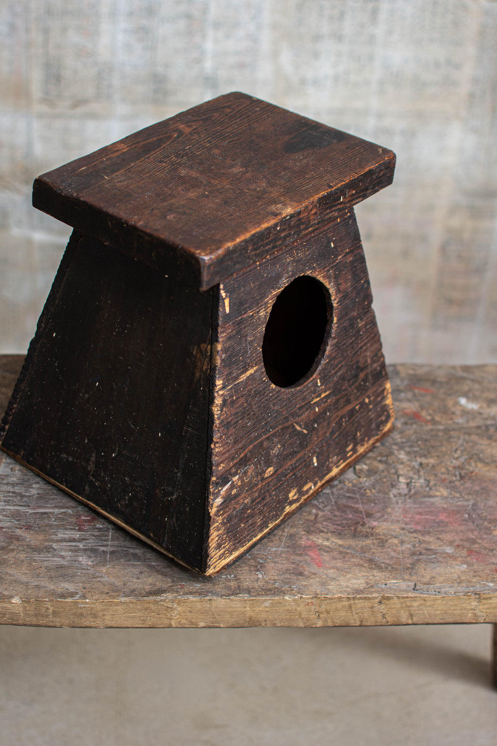 Early 20C Antique Street Vendor's Stool