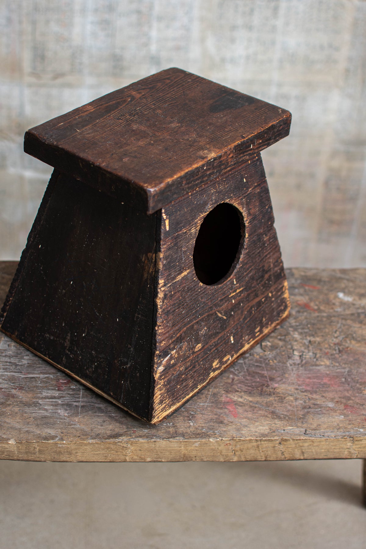 Early 20C Antique Street Vendor's Stool