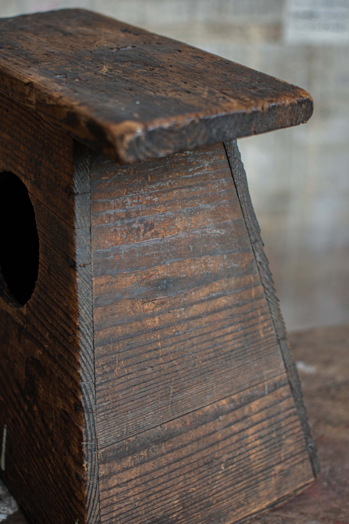 Early 20C Antique Street Vendor's Stool