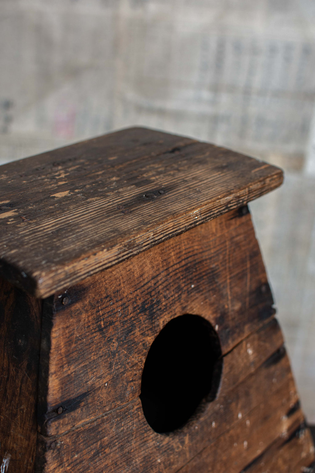 Early 20C Antique Street Vendor's Stool - Meiji Era