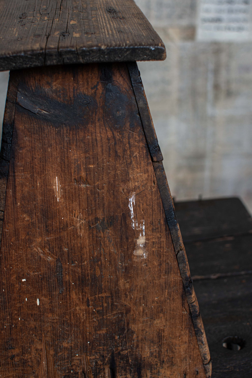Early 20C Antique Street Vendor's Stool - Meiji Era