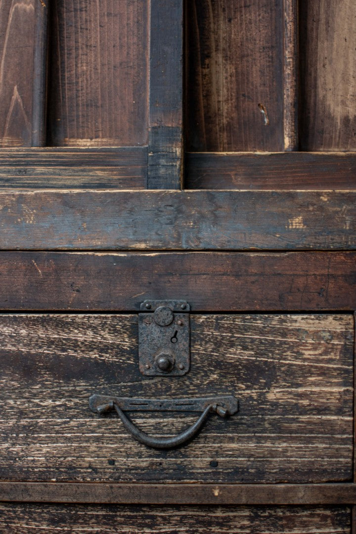 19C Antique Japanese Mizuya Tansu - Merchant’s Chest