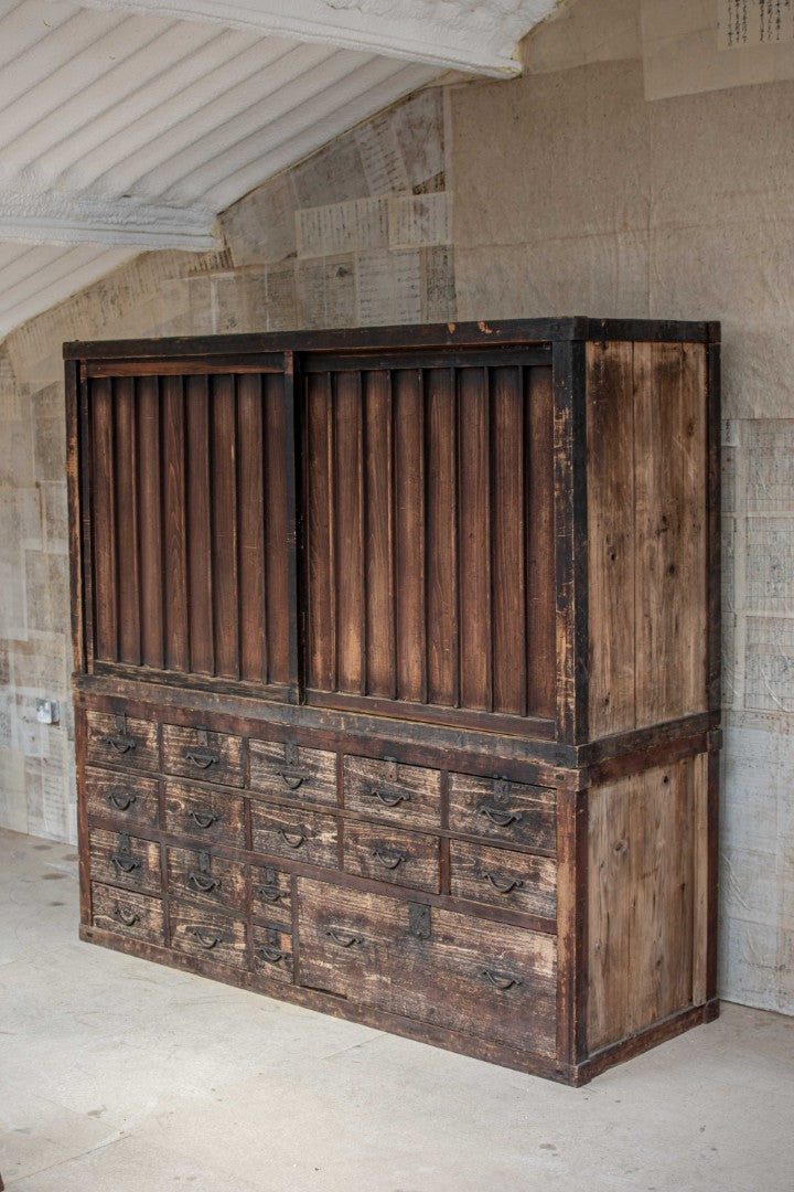 19C Antique Japanese Mizuya Tansu - Merchant’s Chest
