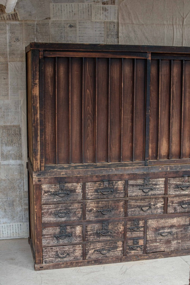 19C Antique Japanese Mizuya Tansu - Merchant’s Chest
