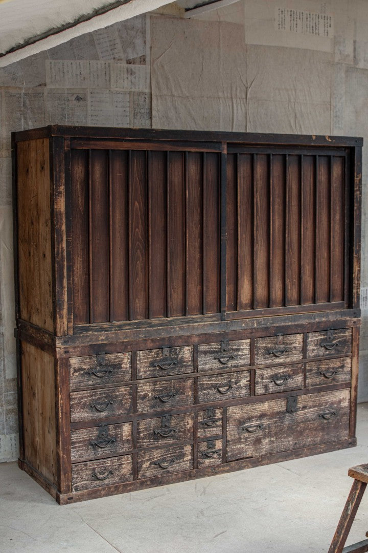 19C Antique Japanese Mizuya Tansu - Merchant’s Chest