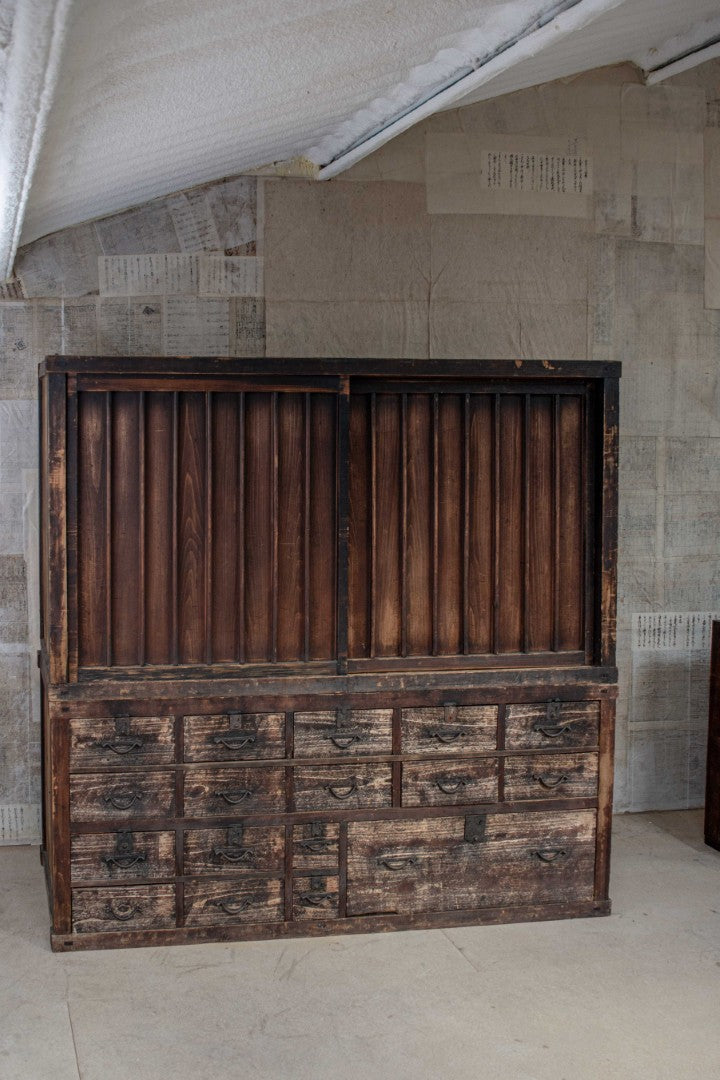 19C Antique Japanese Mizuya Tansu - Merchant’s Chest