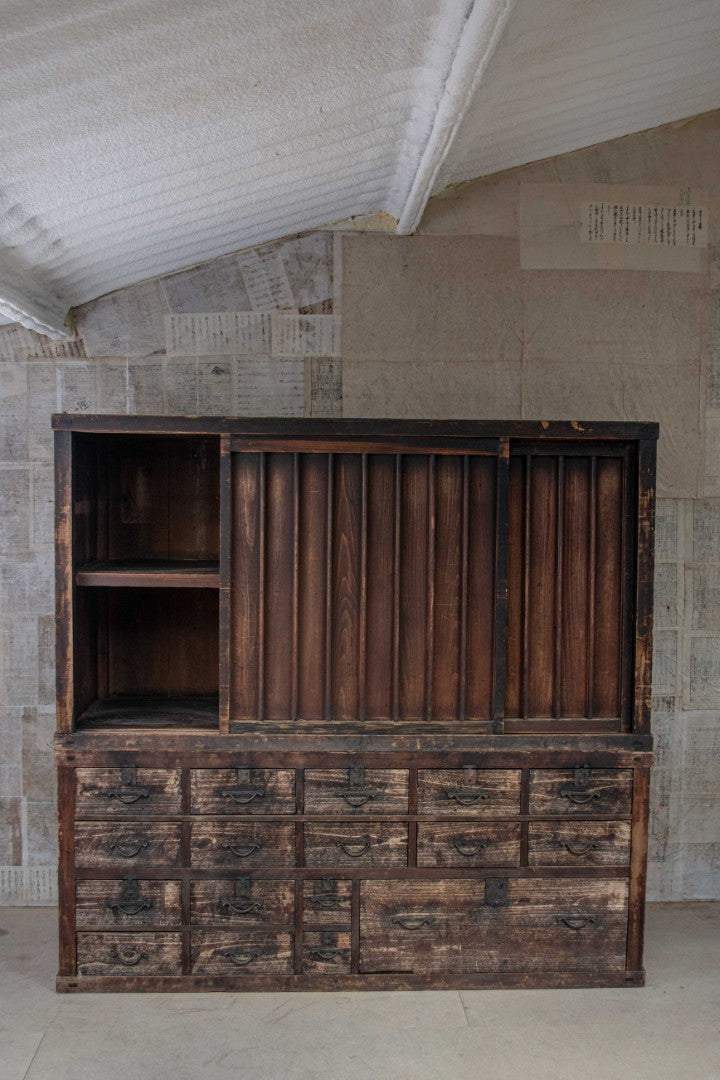 19C Antique Japanese Mizuya Tansu - Merchant’s Chest
