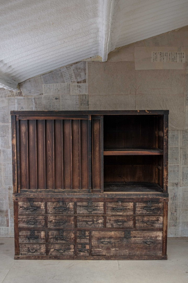 19C Antique Japanese Mizuya Tansu - Merchant’s Chest