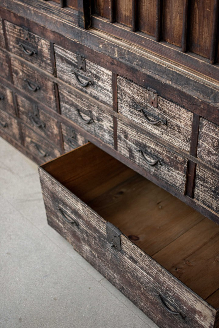 19C Antique Japanese Mizuya Tansu - Merchant’s Chest