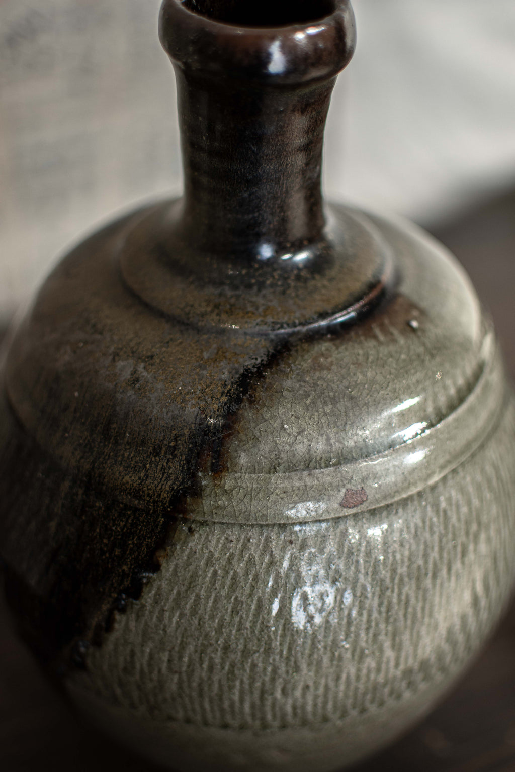 Antique Japanese Sake Bottle