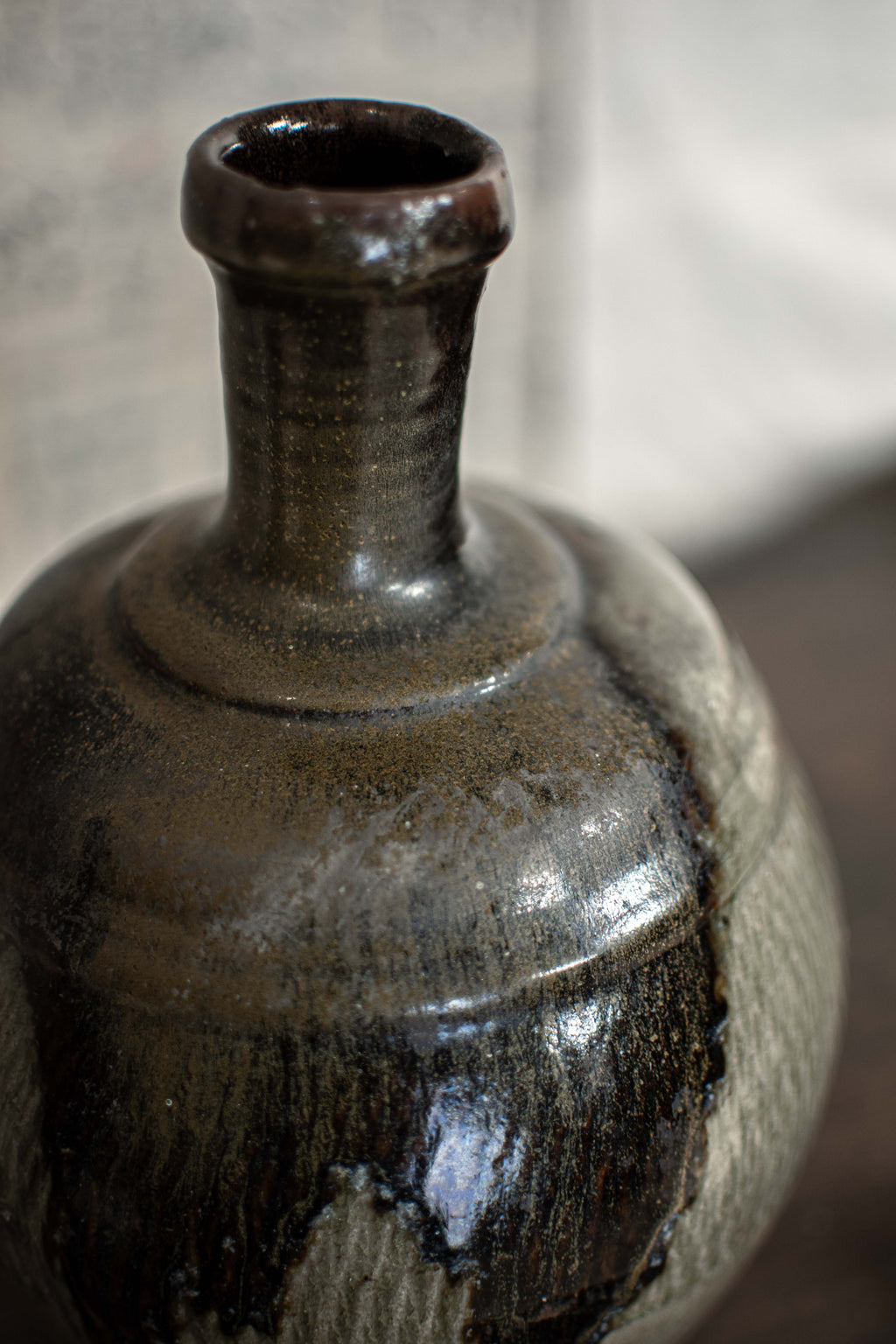 Antique Japanese Sake Bottle