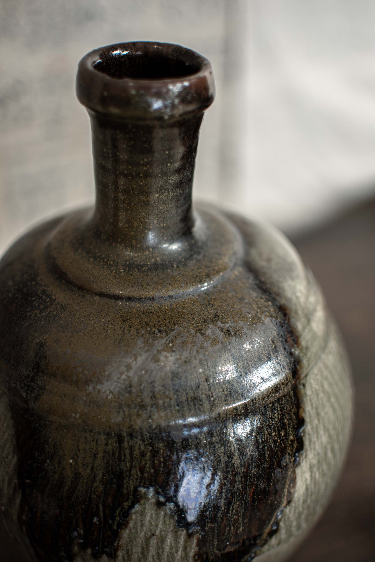 Antique Japanese Sake Bottle