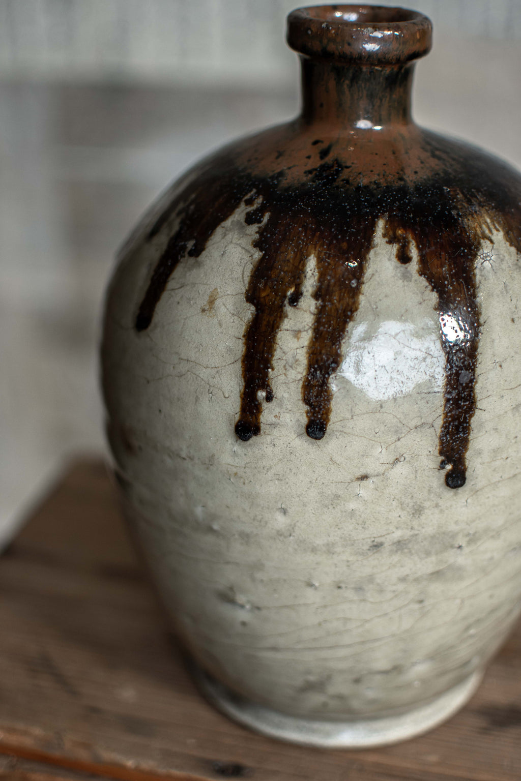 Antique Japanese Tokkuri Sake Bottle