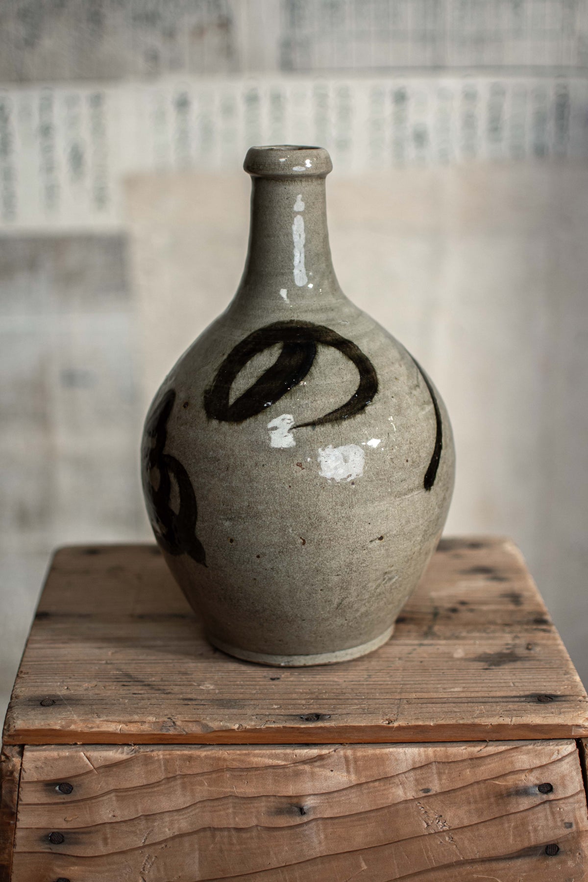Vintage Japanese Bimbo-Tokkuri Sake Bottle