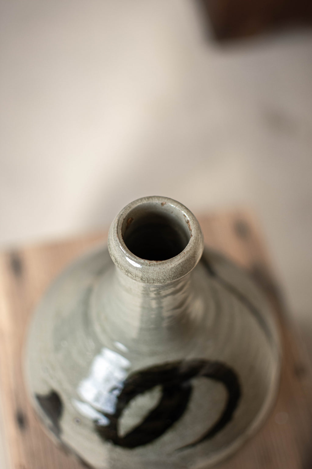 Vintage Japanese Bimbo-Tokkuri Sake Bottle