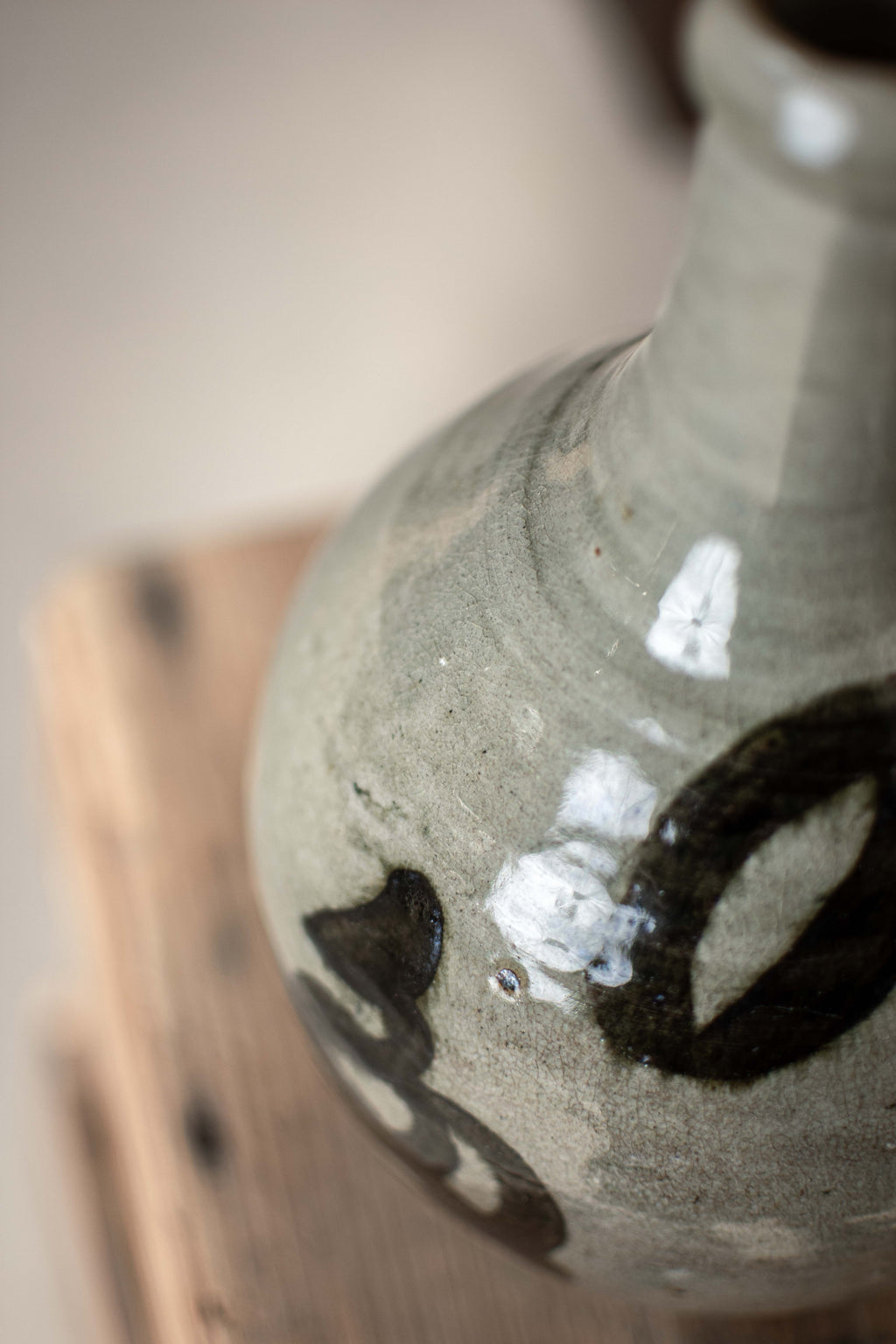 Vintage Japanese Bimbo-Tokkuri Sake Bottle