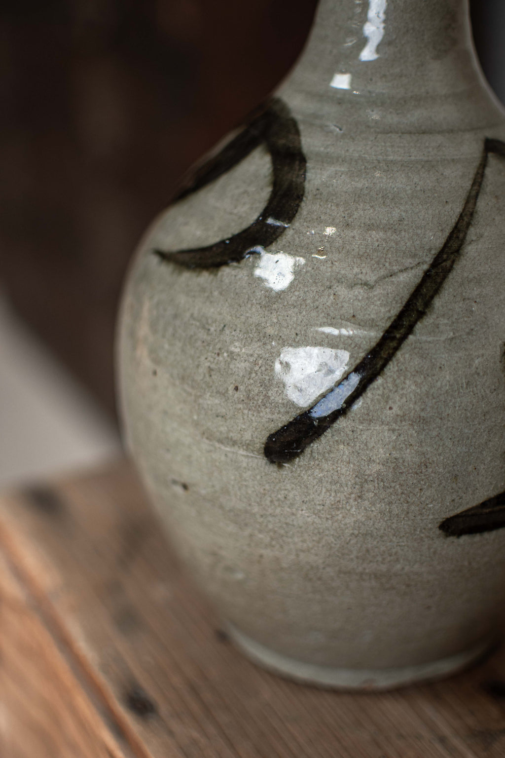 Vintage Japanese Bimbo-Tokkuri Sake Bottle