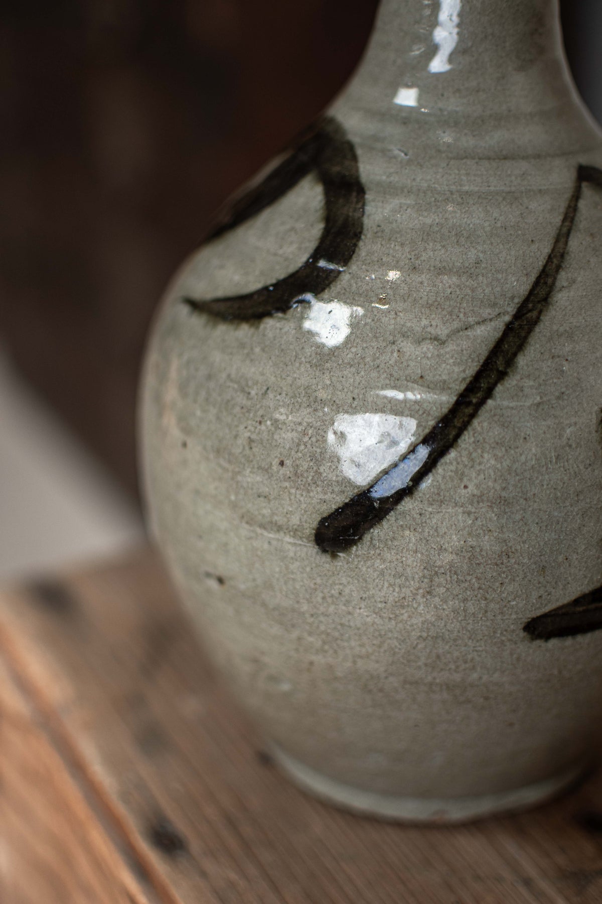 Vintage Japanese Bimbo-Tokkuri Sake Bottle