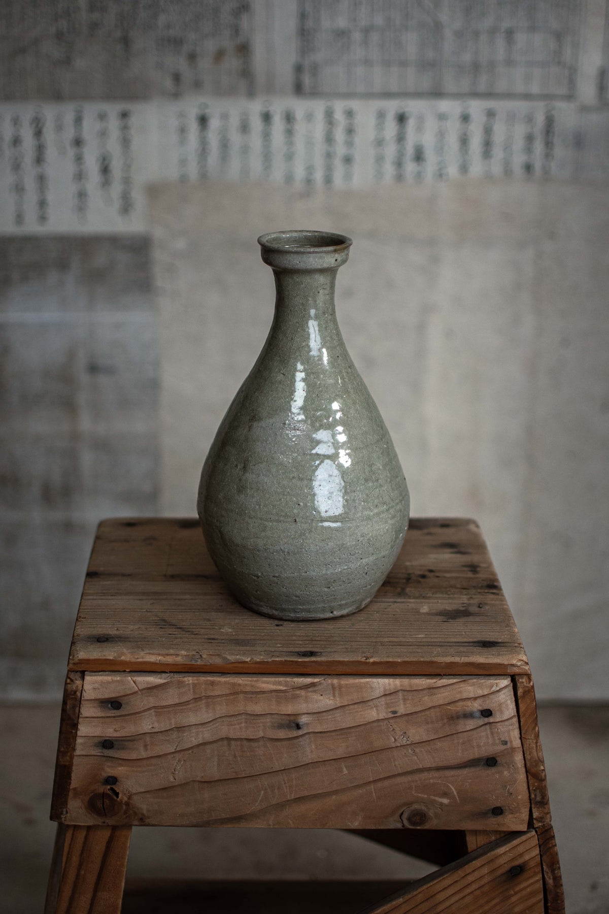 Antique Japanese Plain Ceramic Vase