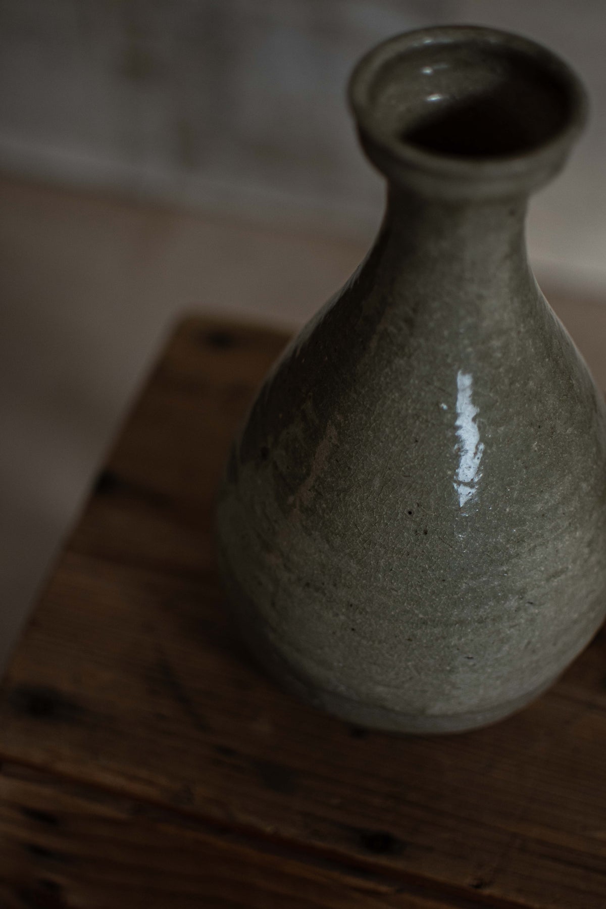 Antique Japanese Plain Ceramic Vase