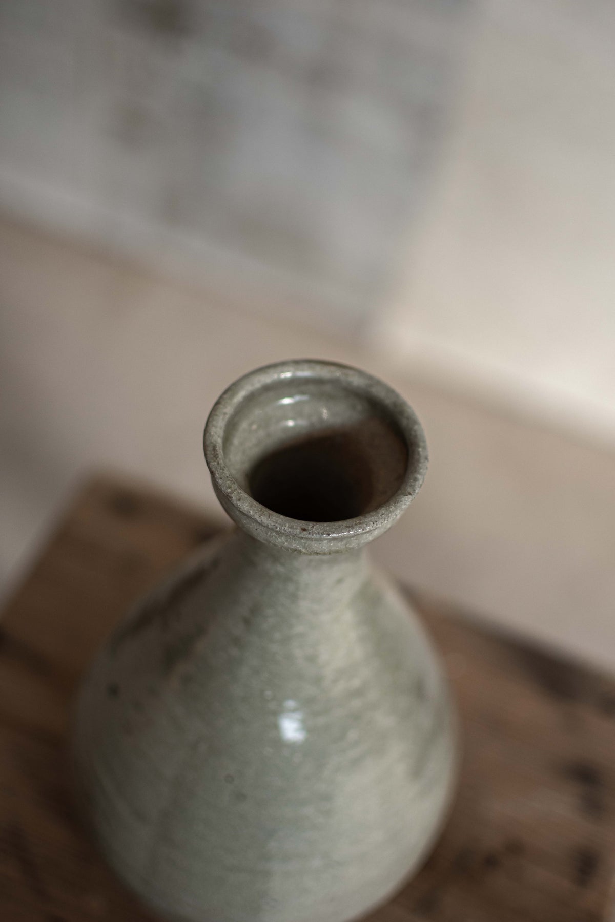 Antique Japanese Plain Ceramic Vase