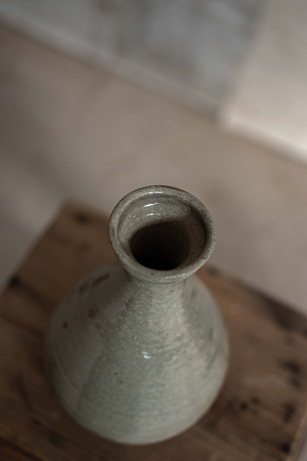 Antique Japanese Plain Ceramic Vase