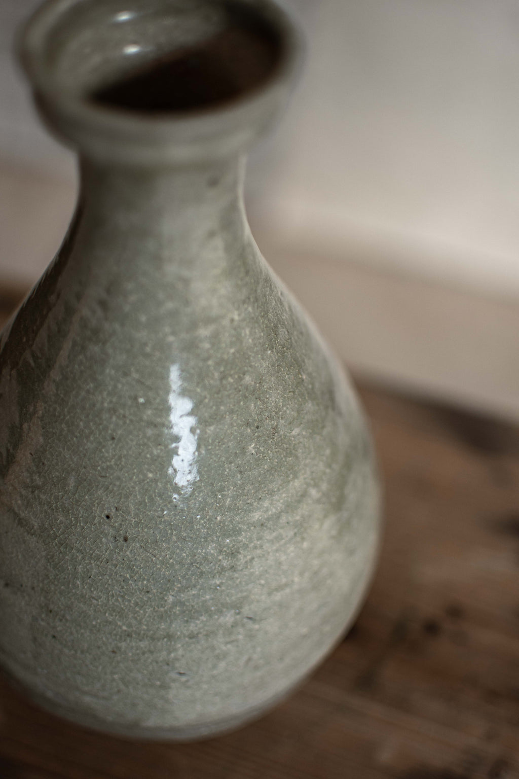 Antique Japanese Plain Ceramic Vase