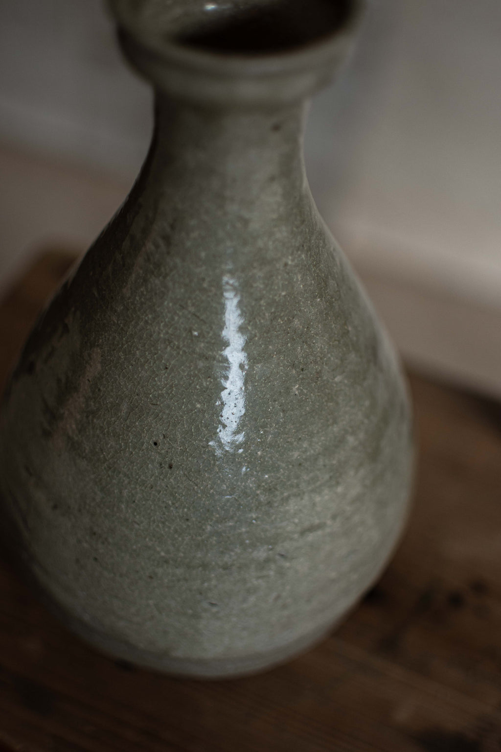 Antique Japanese Plain Ceramic Vase