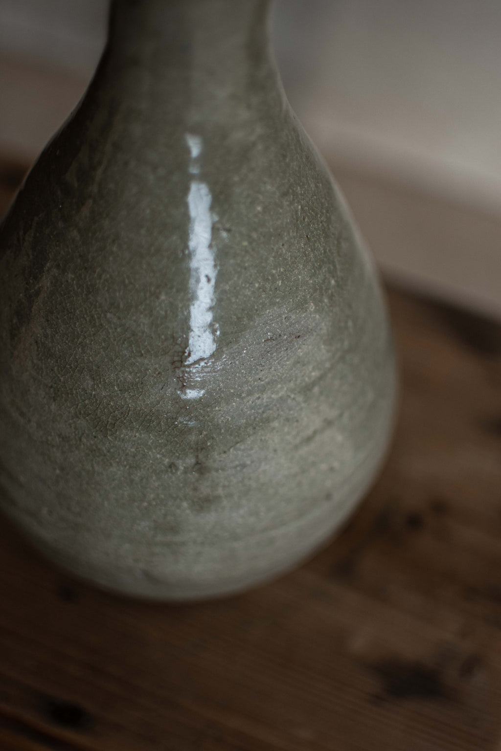 Antique Japanese Plain Ceramic Vase