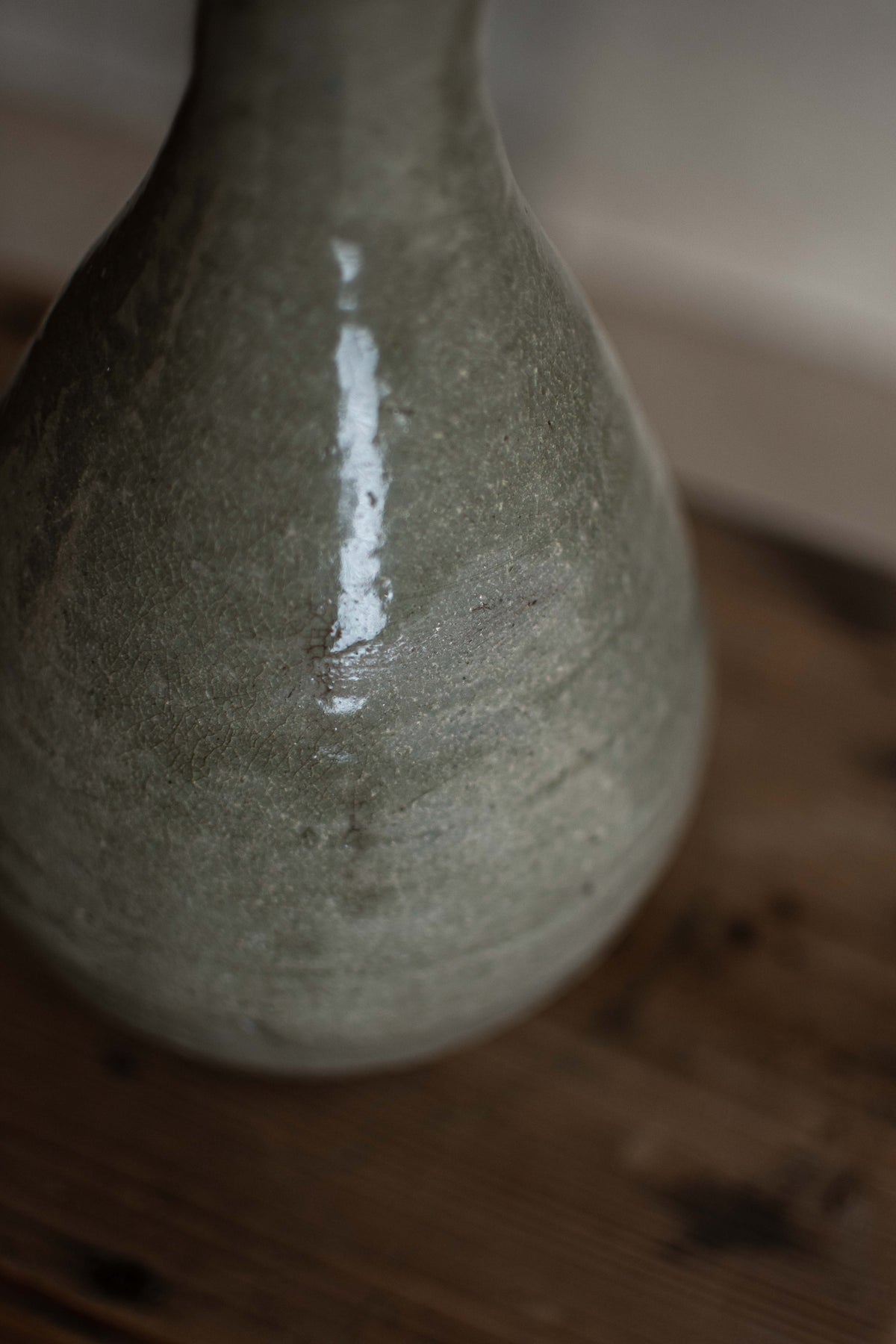 Antique Japanese Plain Ceramic Vase
