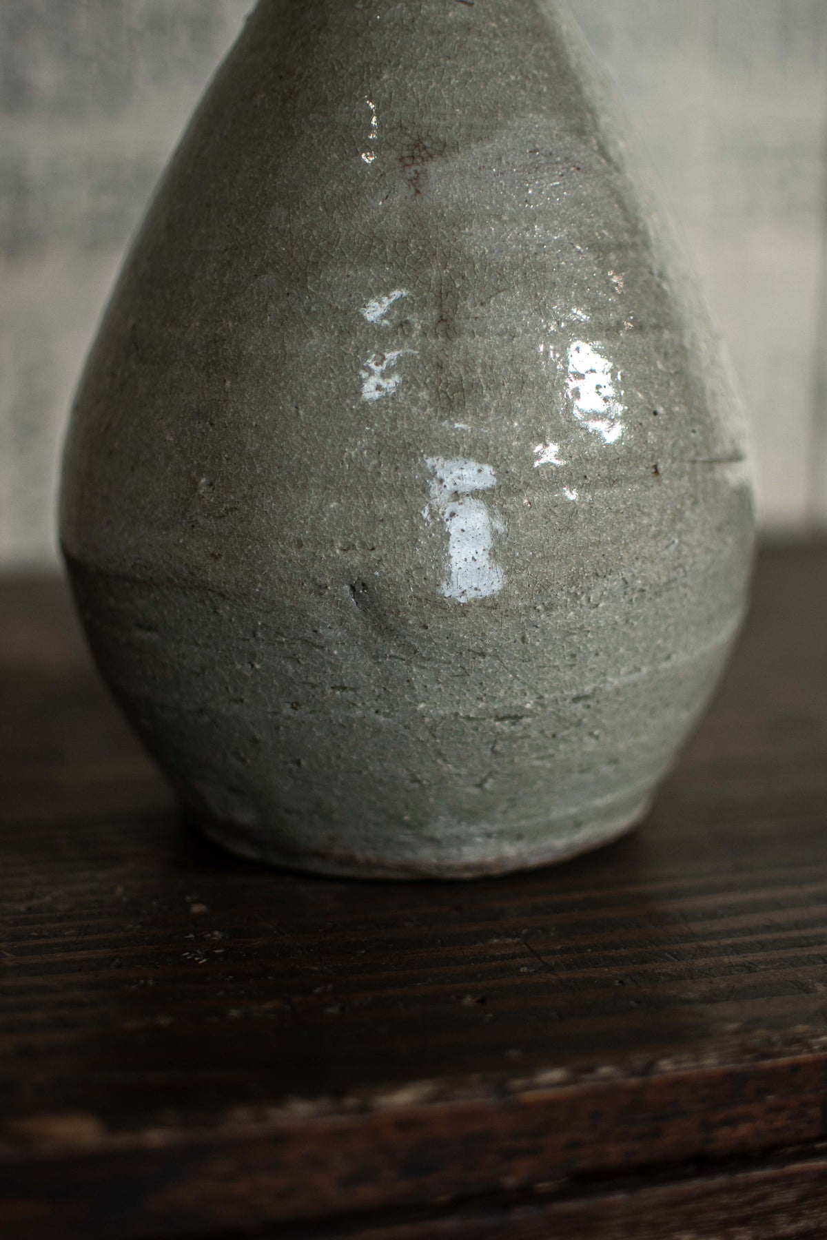 Antique Japanese Plain Ceramic Vase