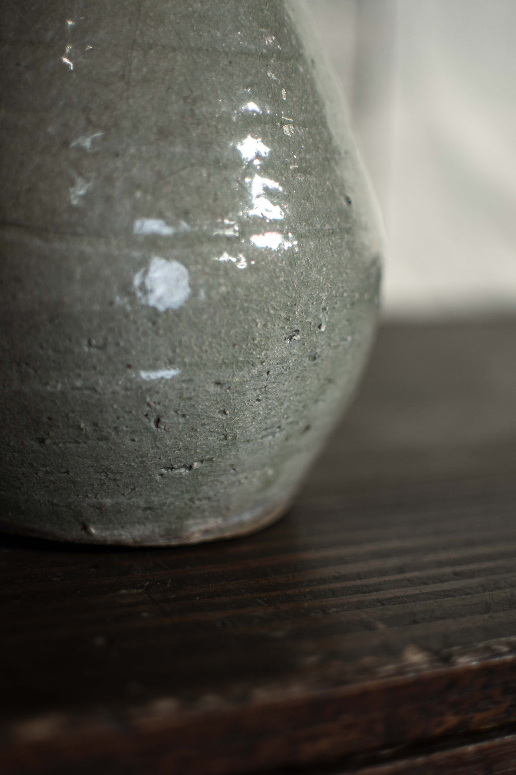 Antique Japanese Plain Ceramic Vase