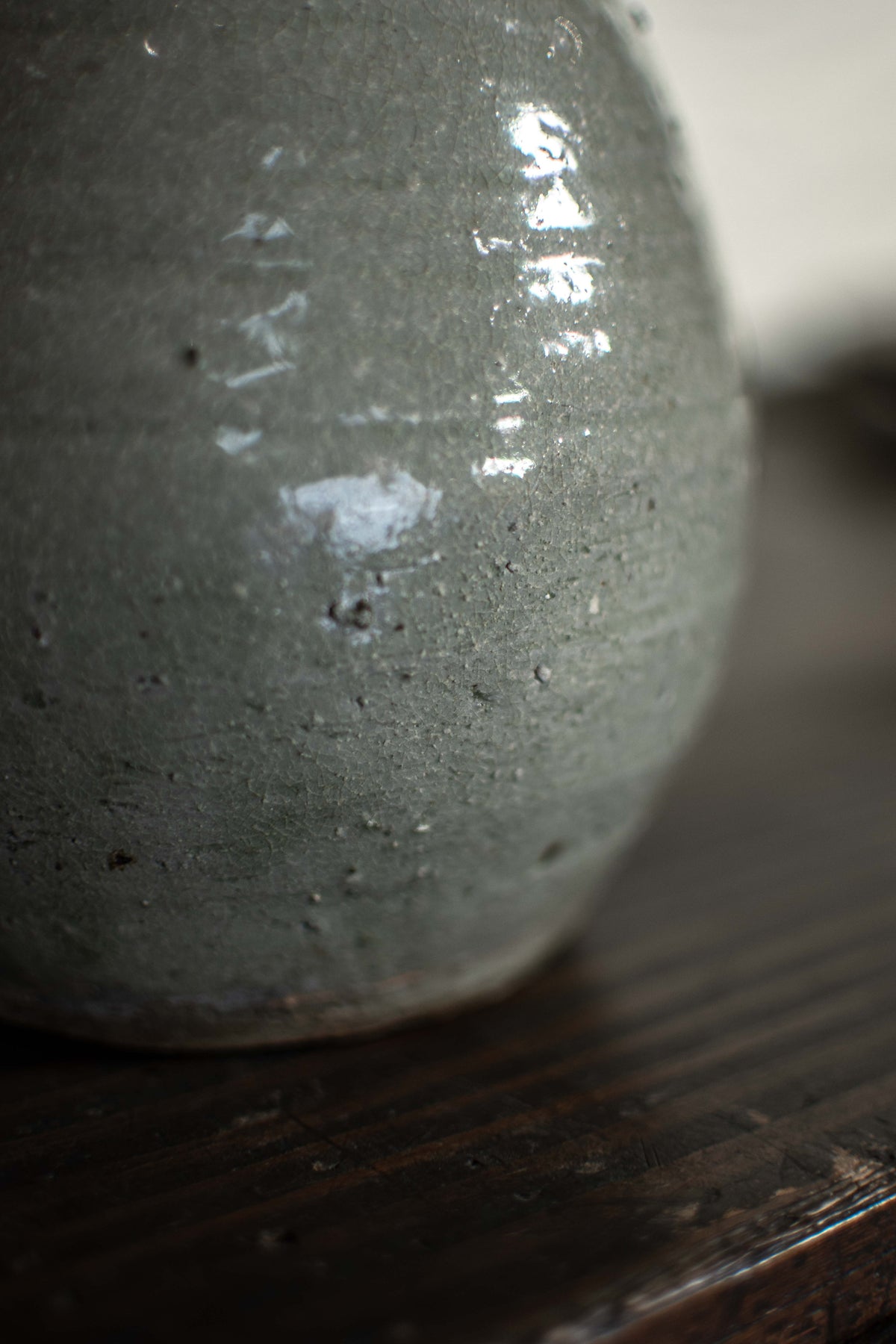 Antique Japanese Plain Ceramic Vase