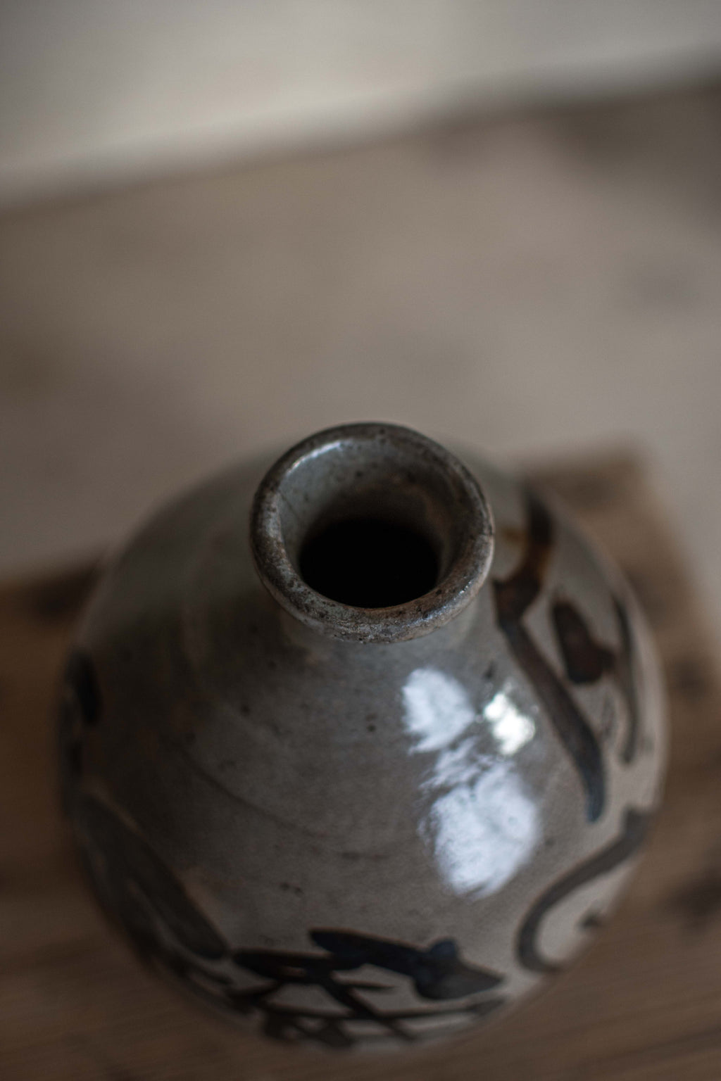 Antique Japanese Tokkuri Sake Bottle